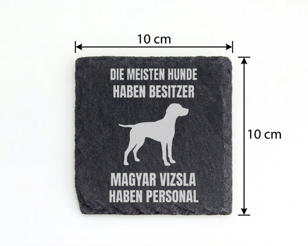 Schiefer Untersetzer Magyar Vizsla Haben Personal - Geschenk Für Hunde – Bild 4
