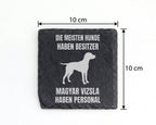 Schiefer Untersetzer Magyar Vizsla Haben Personal - Geschenk Für Hunde – Bild 4