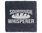 Schiefer Untersetzer Sourdough Whisperer - Lustiges Geschenk für Hobby – Bild 1