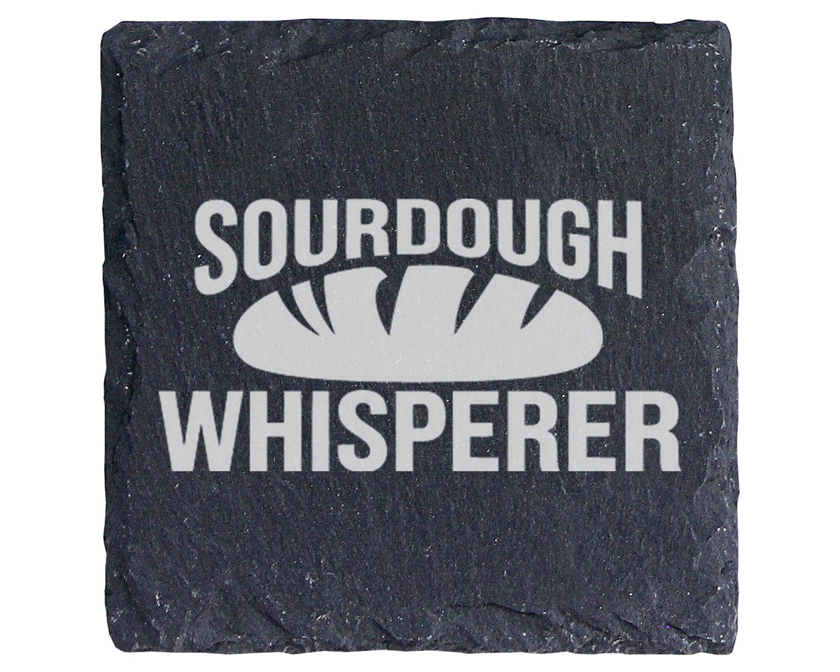 Schiefer Untersetzer Sourdough Whisperer - Lustiges Geschenk für Hobby – Bild 1
