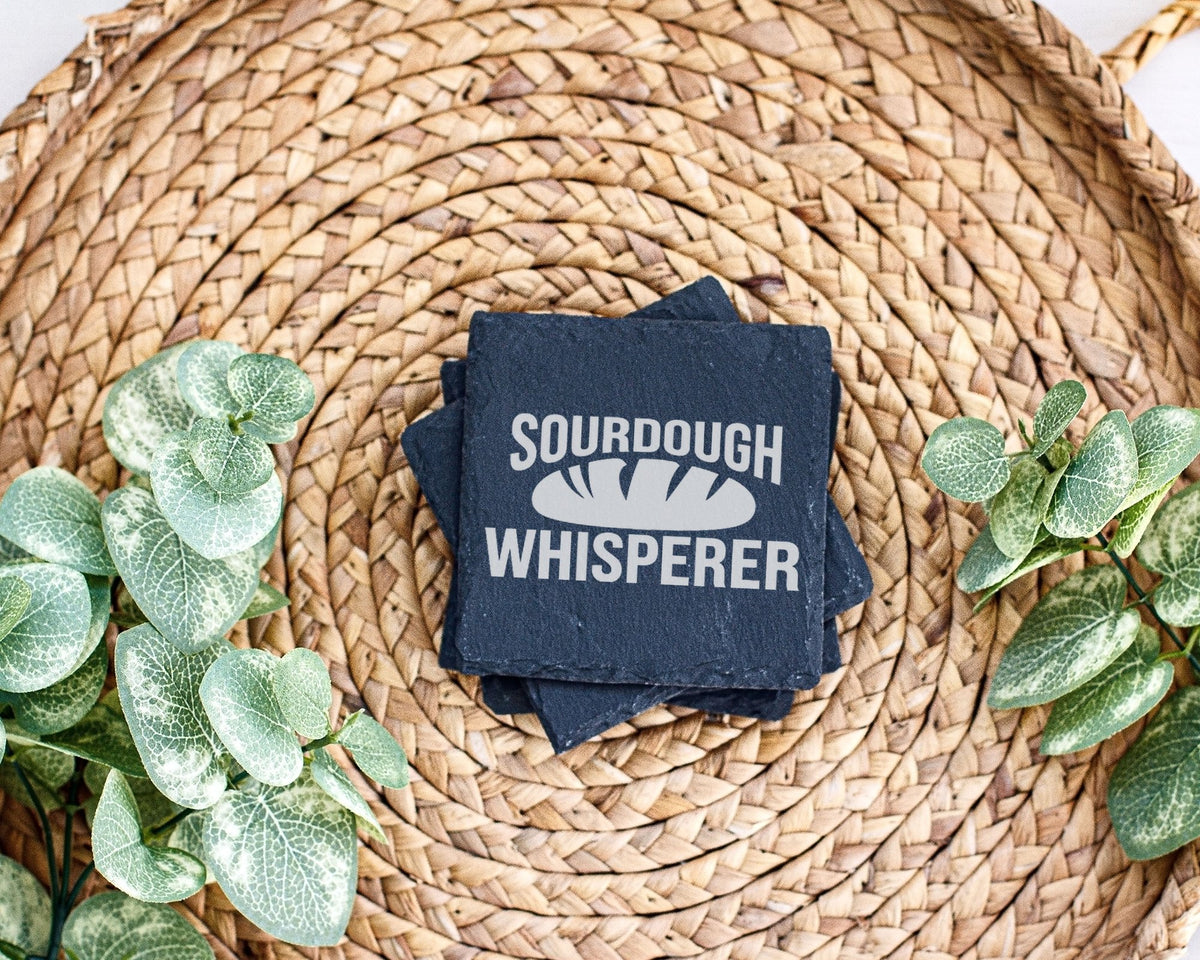 Schiefer Untersetzer Sourdough Whisperer - Lustiges Geschenk für Hobby – Bild 3