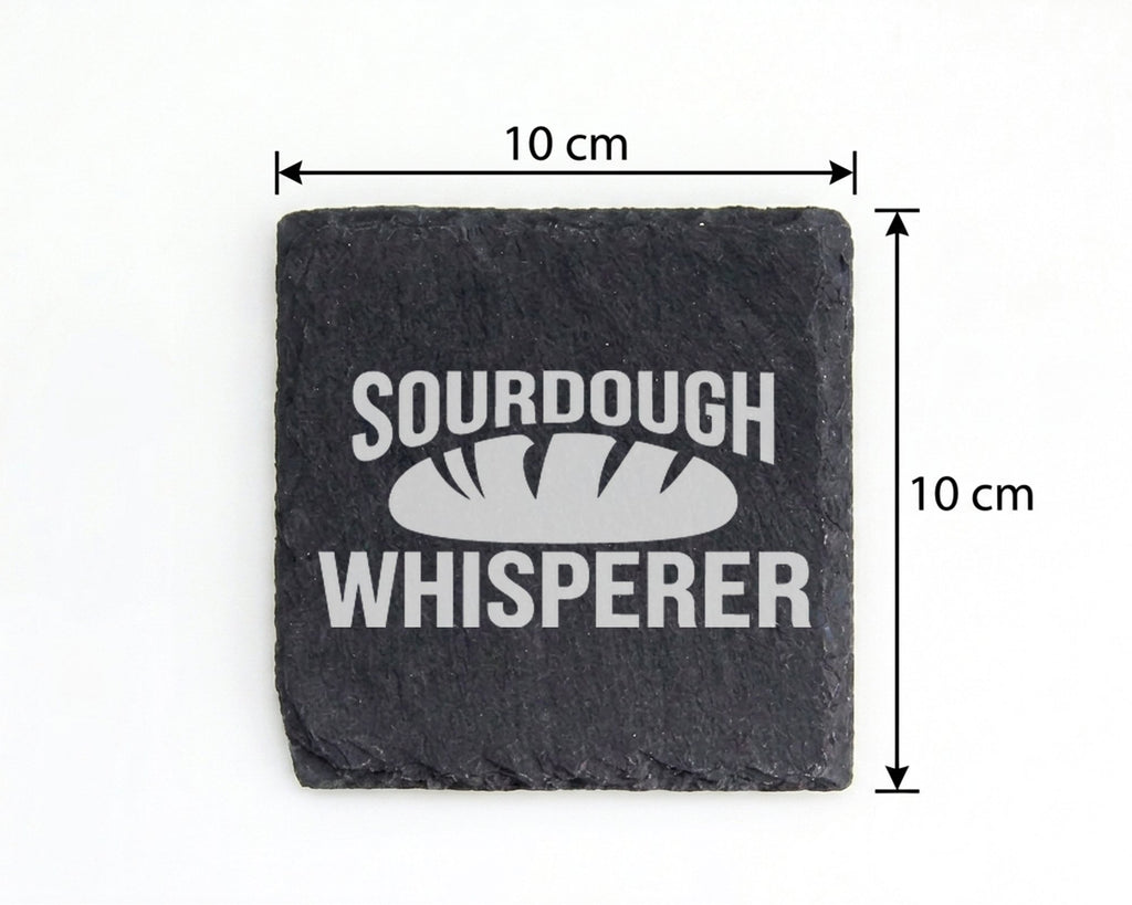 Schiefer Untersetzer Sourdough Whisperer - Lustiges Geschenk für Hobby – Bild 4