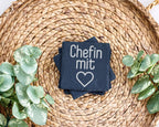 Schiefer Untersetzer Chefin Mit Herz Spruch - Geschenk Für Vorgesetzte – Bild 3