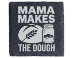 Schiefer Untersetzer Mama Makes The Dough Brot Backen - Geschenk für M – Bild 1