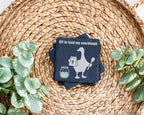 Schiefer Untersetzer Gans Sourdough Spruch - Geschenk für Bäcker Hobby – Bild 3