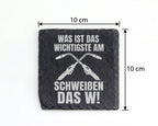 Schiefer Untersetzer Wichtigste am Schweißen Ist Das W - Geschenk für  – Bild 4