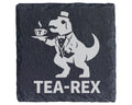 Schiefer Untersetzer Tea-Rex Dinosaurier Tee - Lustiges Geschenk für T – Bild 1