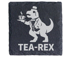 Schiefer Untersetzer Tea-Rex Dinosaurier Tee - Lustiges Geschenk für T – Bild 1