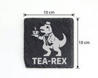 Schiefer Untersetzer Tea-Rex Dinosaurier Tee - Lustiges Geschenk für T – Bild 4