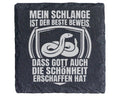 Schiefer Untersetzer Schlange Gott Schönheit Beweis - Geschenk für Rep – Bild 1