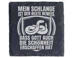 Schiefer Untersetzer Schlange Gott Schönheit Beweis - Geschenk für Rep – Bild 1