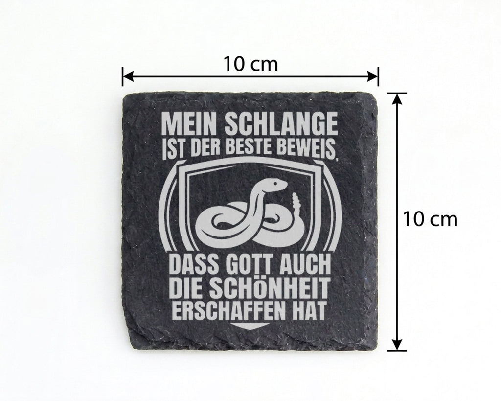 Schiefer Untersetzer Schlange Gott Schönheit Beweis - Geschenk für Rep – Bild 4