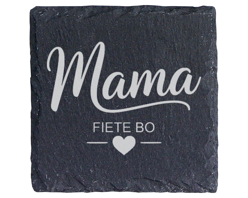 Schiefer Untersetzer Mama Mit Wunschname Personalisiert - Geschenk Für – Bild 1
