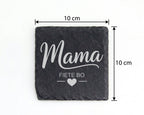 Schiefer Untersetzer Mama Mit Wunschname Personalisiert - Geschenk Für – Bild 4