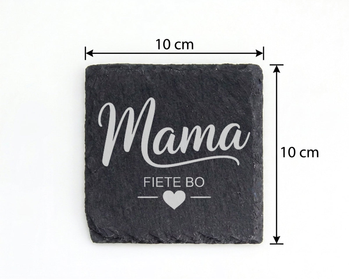 Schiefer Untersetzer Mama Mit Wunschname Personalisiert - Geschenk Für – Bild 4