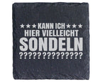 Schiefer Untersetzer Kann Ich Hier Vielleicht Sondeln - Lustiges Gesch – Bild 1