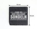 Schiefer Untersetzer Kann Ich Hier Vielleicht Sondeln - Lustiges Gesch – Bild 4
