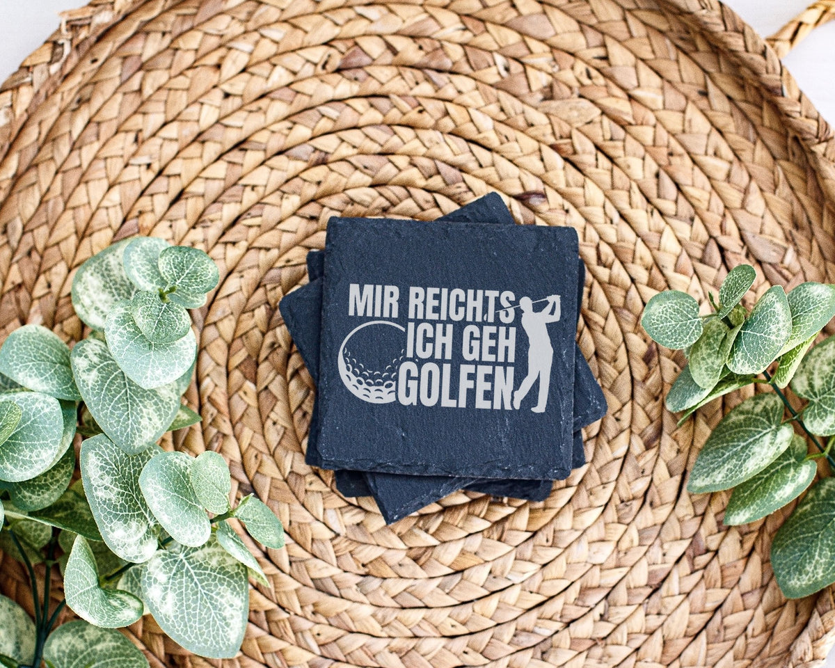 Schiefer Untersetzer Golfer Mir Reichts Ich Geh Golfen - Lustiges Gesc – Bild 3