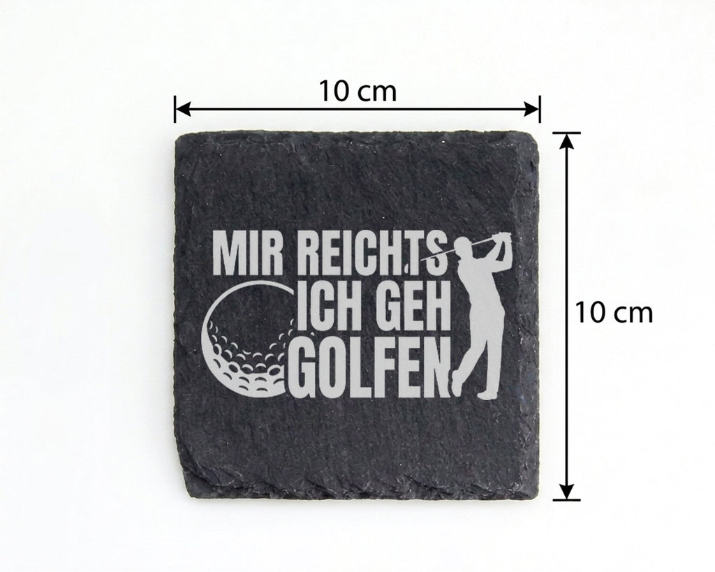 Schiefer Untersetzer Golfer Mir Reichts Ich Geh Golfen - Lustiges Gesc – Bild 4