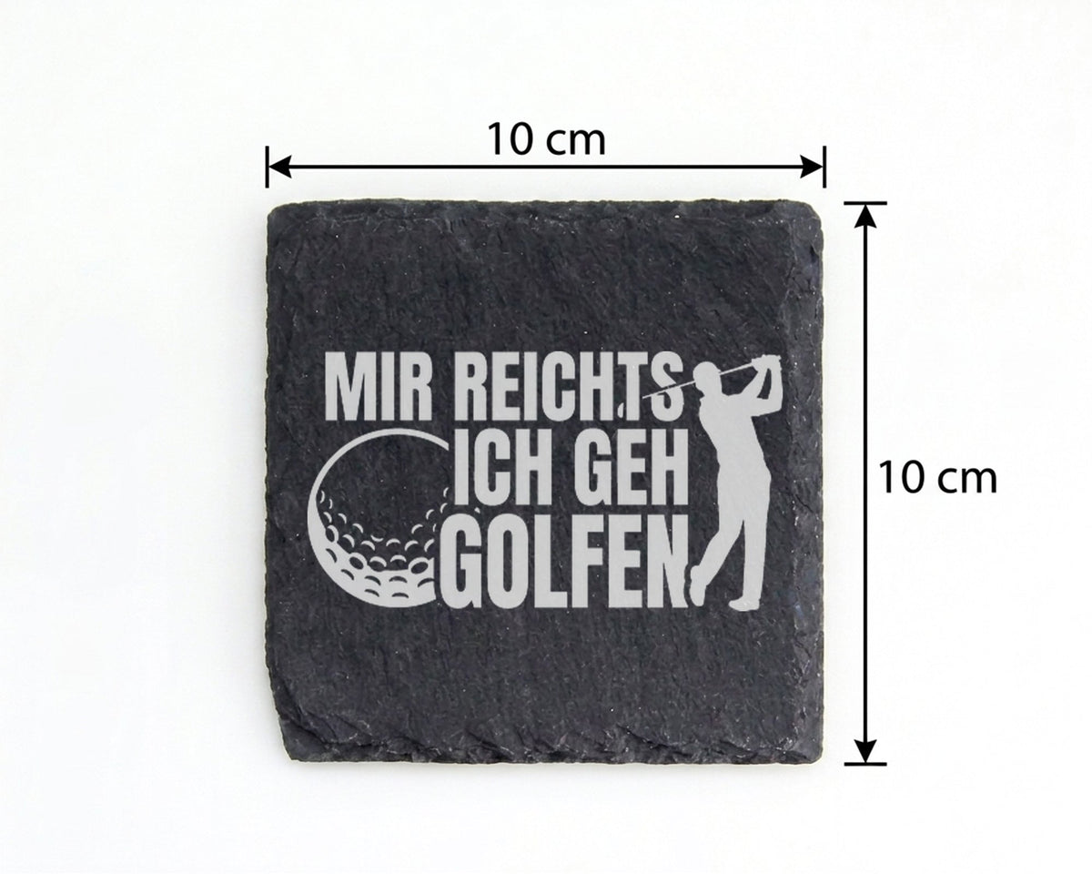 Schiefer Untersetzer Golfer Mir Reichts Ich Geh Golfen - Lustiges Gesc – Bild 4