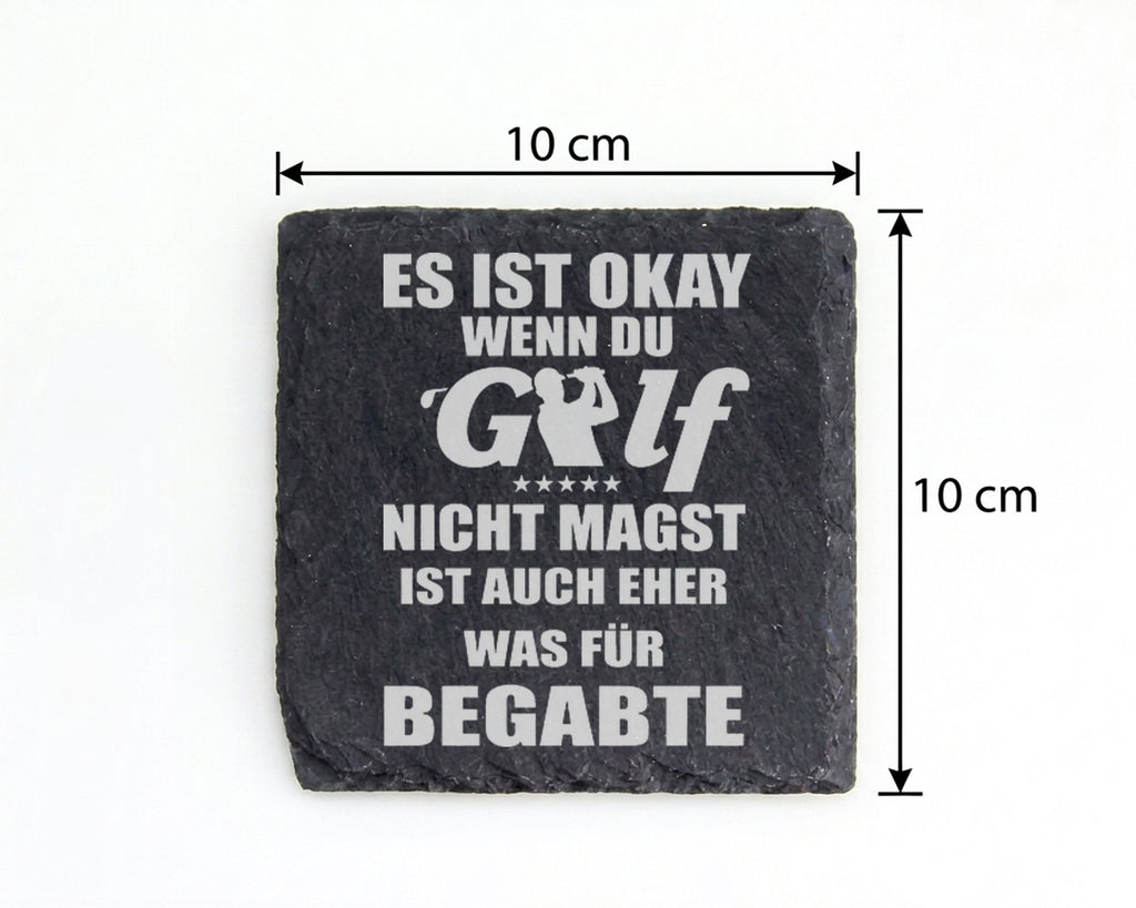 Schiefer Untersetzer Golf Spruch Was Für Begabte - Lustiges Geschenk f – Bild 4