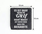 Schiefer Untersetzer Golf Spruch Was Für Begabte - Lustiges Geschenk f – Bild 4