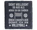 Schiefer Untersetzer Sieht So Aus Als Würde Ich Zuhören - Geschenk Für – Bild 1