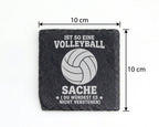 Schiefer Untersetzer Volleyball Ist Eine Sache - Lustiges Geschenk für – Bild 4