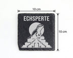 Schiefer Untersetzer Echsperte Echse Leguan - Lustiges Geschenk für Re – Bild 4