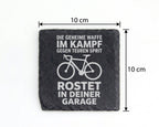Schiefer Untersetzer Fahrrad Geheime Waffe Gegen Teuren Sprit - Lustig – Bild 4
