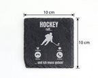 Schiefer Untersetzer Hockey Ruft Ich Muss Gehen - Geschenk für Eishock – Bild 4