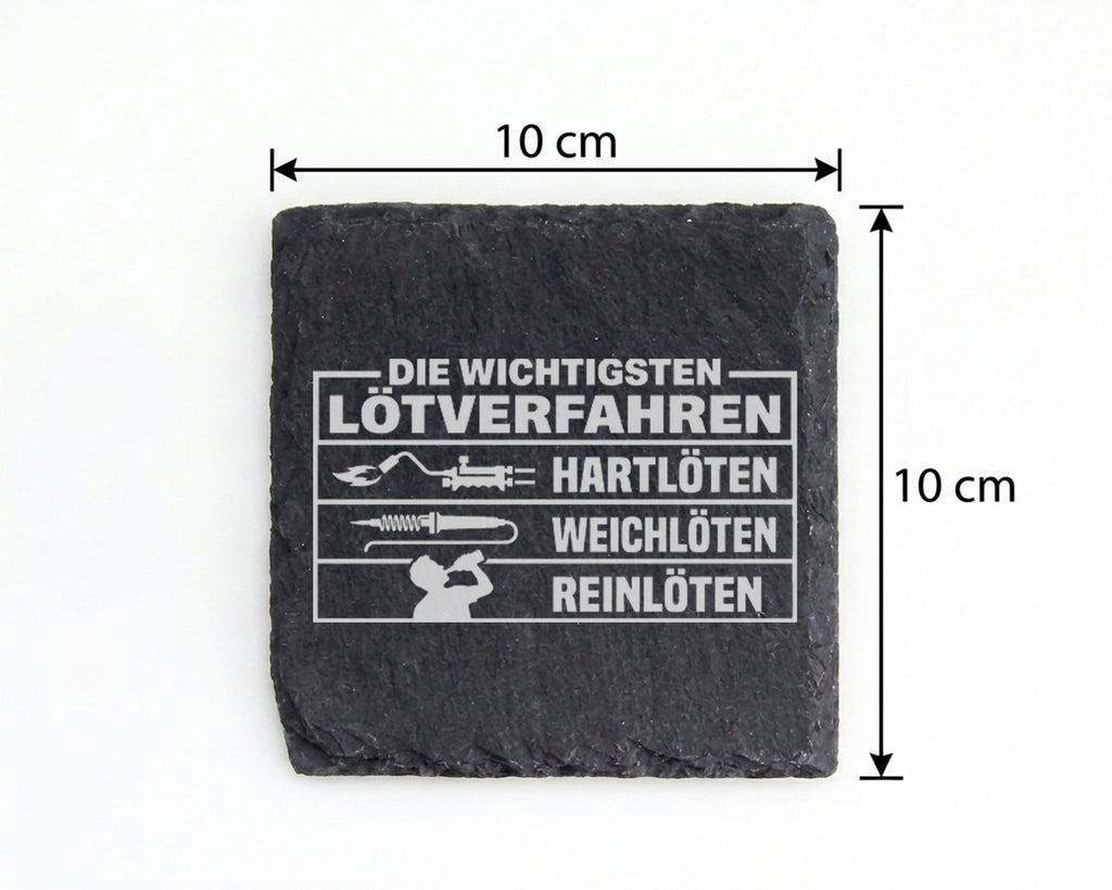 Schiefer Untersetzer Wichtigsten Lötverfahren Reinlöten - Lustiges Ges – Bild 4
