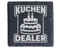 Schiefer Untersetzer Kuchen Dealer Torte - Lustiges Geschenk Für Bäcke – Bild 1
