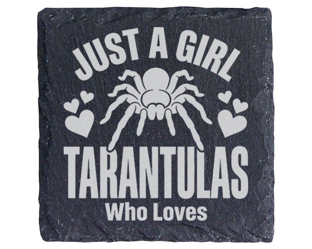 Schiefer Untersetzer Vogelspinne Just A Girl Loves Tarantulas - Gesche – Bild 1