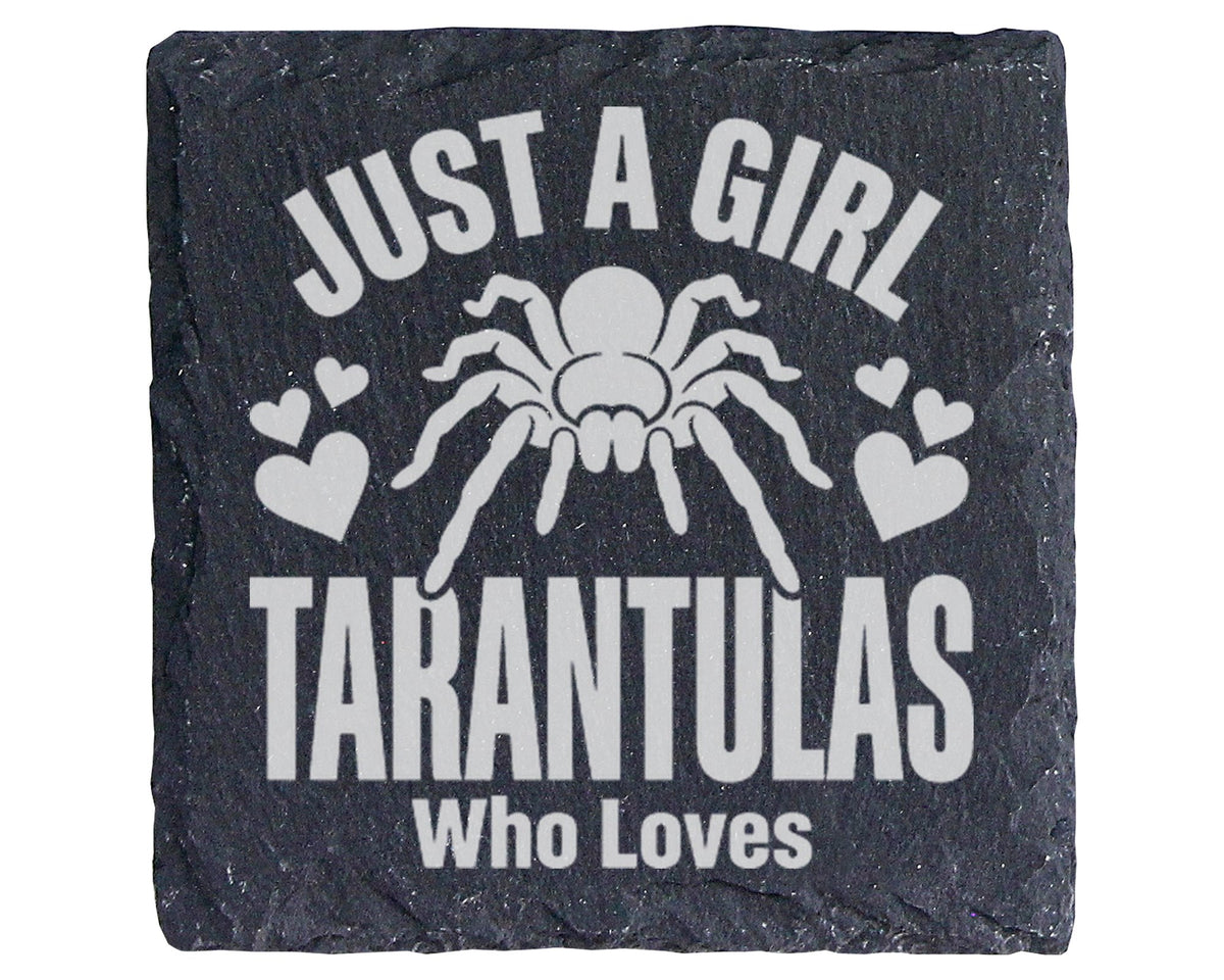 Schiefer Untersetzer Vogelspinne Just A Girl Loves Tarantulas - Gesche – Bild 1