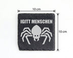 Schiefer Untersetzer Spinne Igitt Menschen - Lustiges Geschenk für Mis – Bild 4