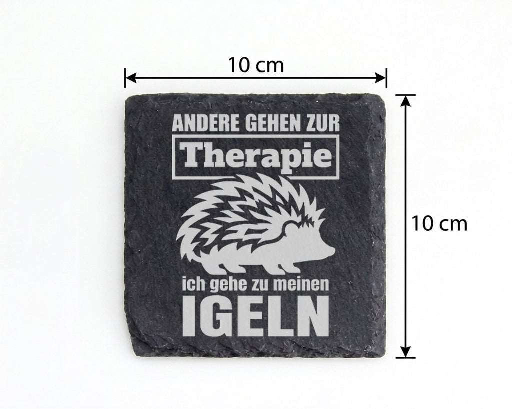 Schiefer Untersetzer Igel Andere Gehen Zur Therapie - Lustiges Geschen – Bild 4