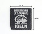 Schiefer Untersetzer Igel Andere Gehen Zur Therapie - Lustiges Geschen – Bild 4