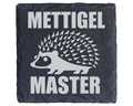 Schiefer Untersetzer Mettigel Master - Lustiges Geschenk für Männer Fl – Bild 1