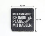 Schiefer Untersetzer Pläne Mit Kabeln Spruch - Geschenk Für Tontechnik – Bild 4