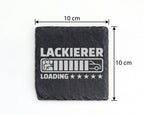 Schiefer Untersetzer Lackierer Loading Motiv - Lustiges Geschenk für M – Bild 4