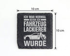 Schiefer Untersetzer War Normal Fahrzeuglackierer Spruch - Lustiges Ge – Bild 4