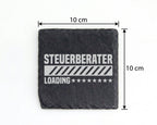 Schiefer Untersetzer Steuerberater Loading - Geschenk Für Finanzen Abs – Bild 4