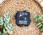 Schiefer Untersetzer Drachenflieger Ich Würde Lieber Drachenfliegen -  – Bild 3