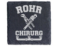 Schiefer Untersetzer Rohr Chirurg Werkzeug - Lustiges Geschenk Für Kle – Bild 1