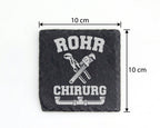Schiefer Untersetzer Rohr Chirurg Werkzeug - Lustiges Geschenk Für Kle – Bild 4