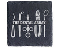 Schiefer Untersetzer Zahnarzt Instrumente Dental Array - Geschenk für  – Bild 1