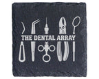 Schiefer Untersetzer Zahnarzt Instrumente Dental Array - Geschenk für  – Bild 1