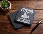 Schiefer Untersetzer Physio Nicht Gemeckert Ist Lob Genug - Geschenk F – Bild 5