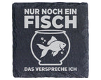 Schiefer Untersetzer Fisch Nur Noch Ein Versprechen - Lustiges Geschen – Bild 1